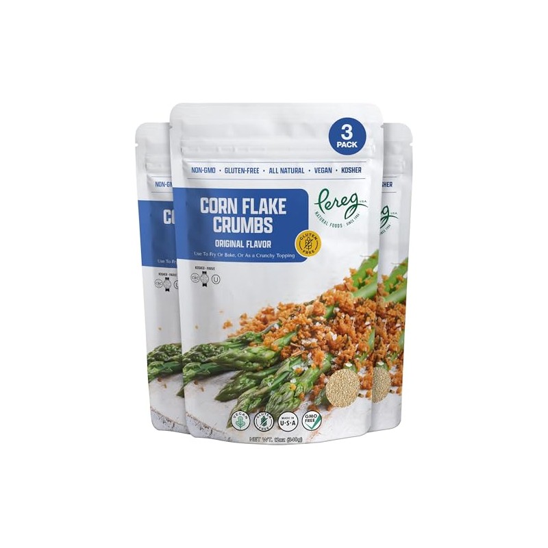Pereg Gluten Free Cornflake Crumbs, 12 oz (3 Pack) |