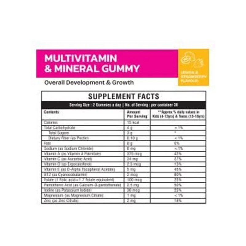 Wellrite Vitaminas Niños Multivitaminas 60 Gomitas Veganas