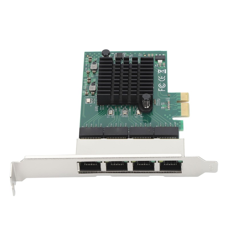 PCIe X1 Network Card 4 RJ45 Port 1000M High Speed