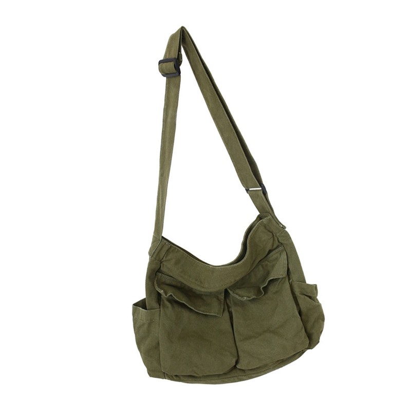 Tooling type shoulder messenger bag men and women ins canvas