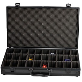 HO 1/64 Scale Diecast Slot Car Aluminum Carrying Case for AFX Auto World Hot Wheels