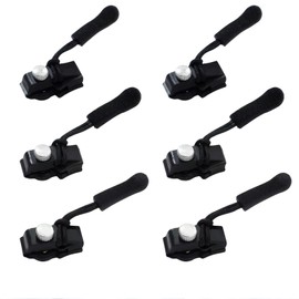 Cosmeria Zip Repair Set, 6-Piece Plastic Zipper Pulls, Universally Compatible with Jackets and Bags