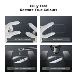 K&F Concept 9pcs Screen Protector for GoPro Hero 12 /Hero 11 /Hero 10 /Hero 9 Black, Ultra Clear Tempered Glass Screen Protector + Lens Protector + Front LCD Display Film