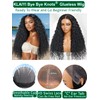 KLAIYI Water Wave Curly Bye Bye Knots Glueless Wigs Human