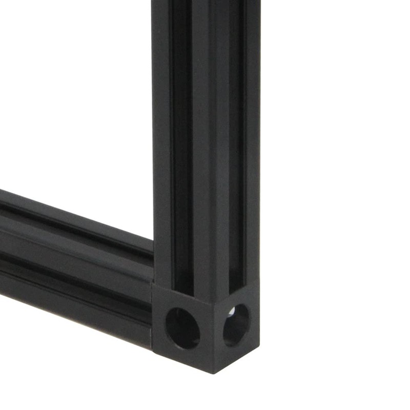 Zeberoxyz 8PCS Black Corner Bracket Cube with Screws 2020Series for