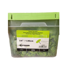 Stinger 3/4" Plastic Cap Nail (3,000 Ct.)
