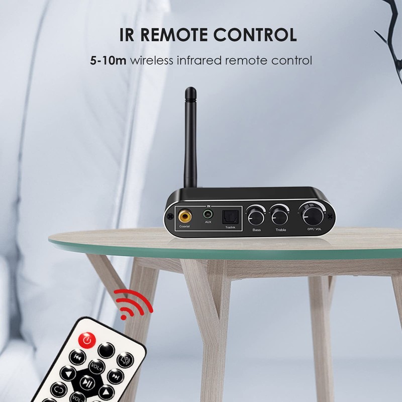 Convertidor de Audio Digital a Analógico Bluetooth Convertidor óptico a