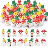 GGSTDDUP 60pcs Mushroom Resin Ducks, Tiny Mushroom Ducks Figurines