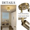 Ceiling Light Fixture, 2 Bulbs, Gold Finish