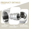 Bwintech 2 Pcs 1/4" Female to 3/8" Female BSP Thread