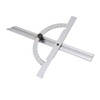 Woodworking Protractor Carbon Steel High Accuracy Easy Read Portable Adjustable
