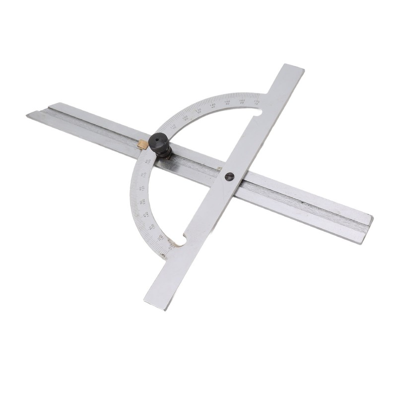 Woodworking Protractor Carbon Steel High Accuracy Easy Read Portable Adjustable