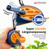 AUTDOOR® Extendable Washing Line with Fold-Out Hand Crank for Effortless