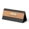 Small Desk Calendar 2026 - Standing Flip Mini Desktop Calendar,