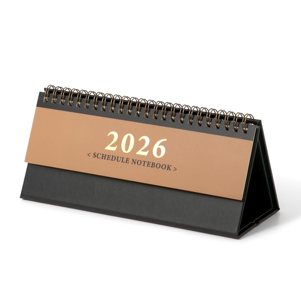 Small Desk Calendar 2026 - Standing Flip Mini Desktop Calendar,