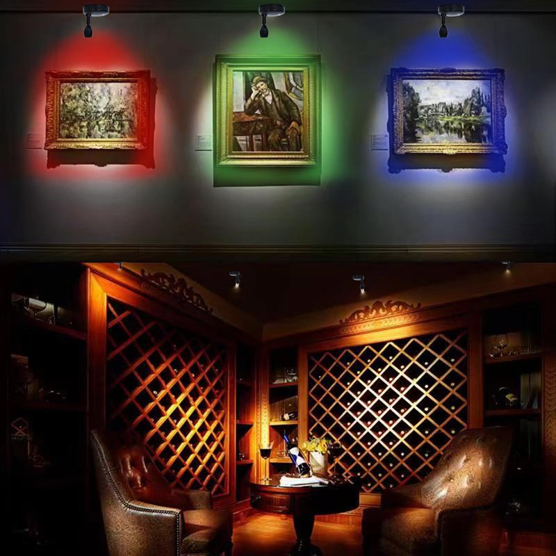 HAMVIDNE LED Spotlight, Battery Powered Picture Lights, Uplighting Indoor, Puck