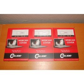 C Slide Lot of 3 C-Slide WebCam Cover for Laptops, Computers, Monitors & Webcams White