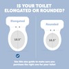 Quick Flip Elongated Toilet Seat with Built-In Potty & Splash