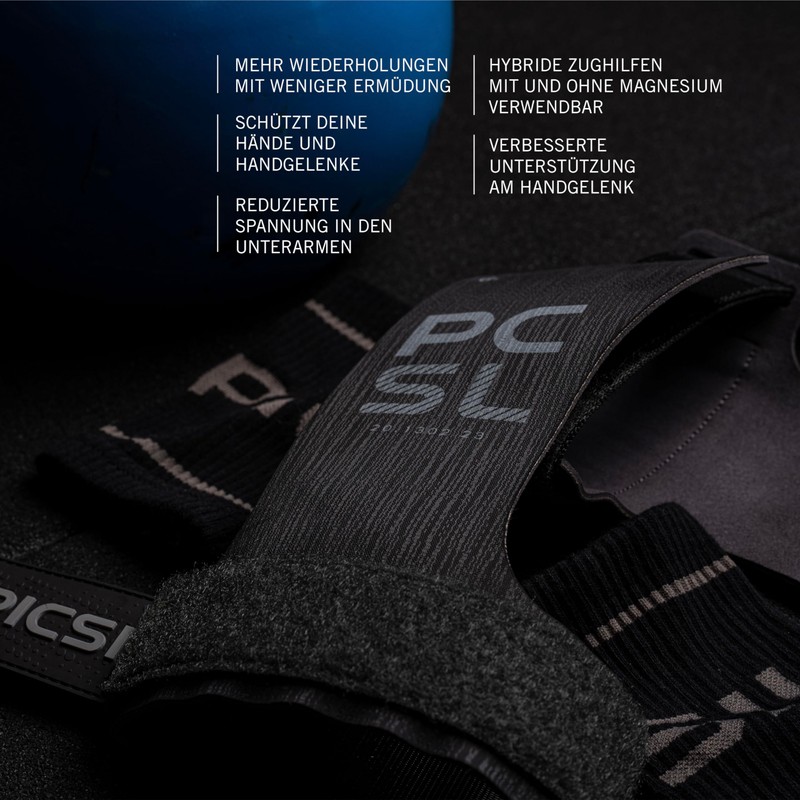 PICSIL Heron Grips, Complete Hand Protection, With and Without Magnesium,