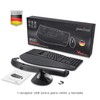 Perixx PERIDUO-605 ES, Pack de Teclado Ergonómico Inalámbrico - separación