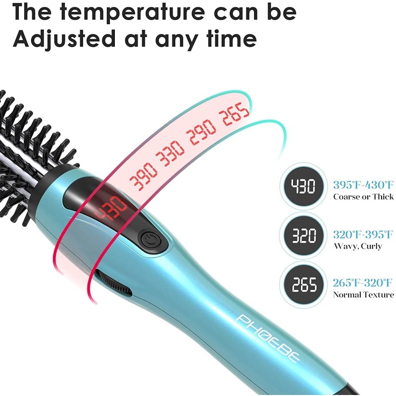Phoebe Curling Iron, Dual Voltage Travel 1 Inch Ceramic Tourmaline