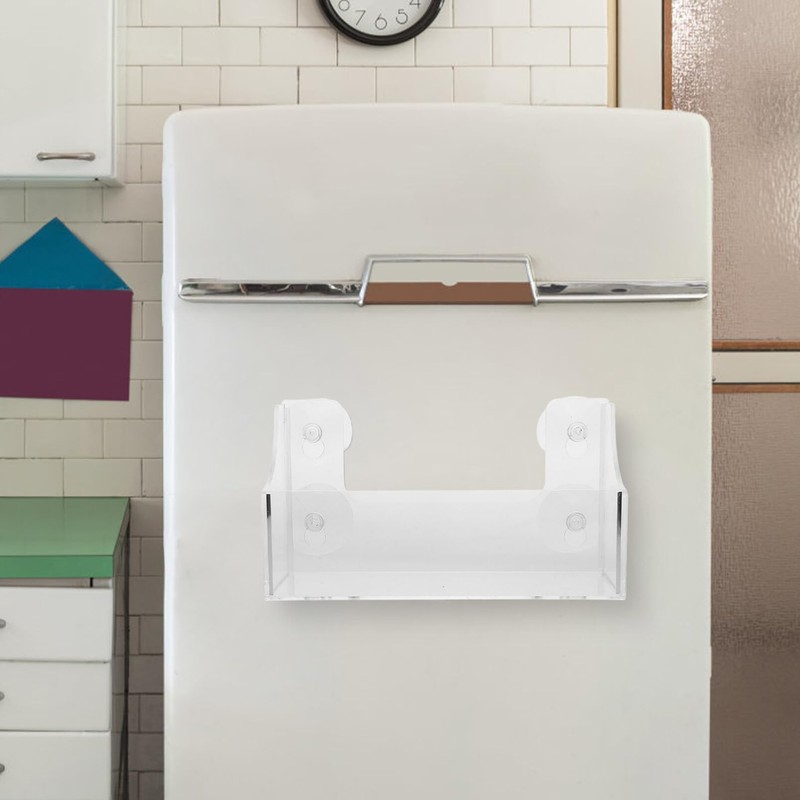 HOLIDYOYO Suction Cup Refrigerator Rack Acrylic Shelf for Kitchen Organizer
