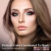 LUXAZA 10PCS Eyeshadow Stick,Shimmer And Matte Brown Metallic Eye Shadow