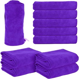Toallas de salón superabsorbentes, suaves y de secado rápido, toallas de microfibra para salón, baño, gimnasio, spa y cuidado del cabello en el hogar, paquete de 12, 30 x 14