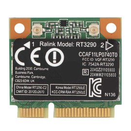 ASHATA Mini Tarjeta de Red, 2.4G Bluetooth 3.0 Tarjeta de Red inalámbrica PCI-e, RT3290 Wi-Fi Adaptador de Red inalámbrica, Soporta 802.11N hasta 150Mbps, para computadora Mini con Puerto PCI-E