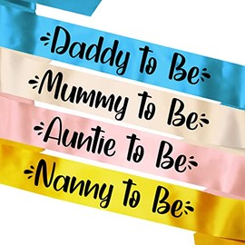 My Pretty Little Gifts Mummy Daddy Auntie Gran Nan Grandad Papa to Be Sash Baby Shower