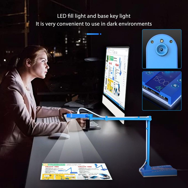 USB Document Camera, 15MP 4K Ultra Doc Camera for Teachers
