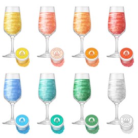 Edible Glitter for Drinks - Edible Shimmer for DIY Wine Cocktails Champagne Beverages Food Grade 8 Colors Coloring Glitter Dust 4g /Bottle