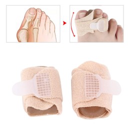Toe Straight Hammertoe Wrap, 2 Pair, One Size Fits All, Relieve Toe Pain, Broken Toe Wraps Cushioned Bandages Hammer Toe Separator Splints