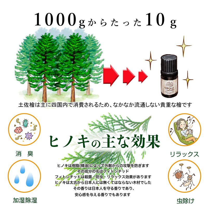reliqua odore Japanese Hinoki Tosa Aroma Dish, Aroma, Sleep, Cypress,