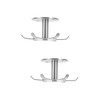 Cabilock 2pcs Six Claw Swivel Hook Under Cabinet Hook Kitchen