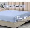 Low Profile Cotton Sateen Fitted Sheet Only (7-10 Inches) Twin