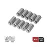 DOJA Industrial Hex Nut Long Rod Nut M10 Pack 24