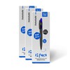 DataSafe Retractable Clicky Ballpoint Writing Pens, Black Casing, Medium Point