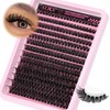 DIY Eyelash Extension Kit D Curl Fluffy Wispy Lash Clusters