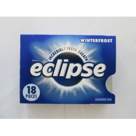 Eclipse Winterfrost, Sugar-free Gum: 16 Pack of 18 Pieces