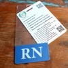 Clear RN Badge Buddy Vertical - Hospital & Nurse ID