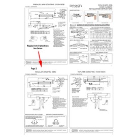 Dynasty Door Closer Adjustable Spring Size 1-4 Hydraulic Automatic Door Closer ADA Compliant Series 1614 Sprayed Aluminum