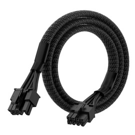 Aukuoy PCIe Cable for EVGA Power Supply, PCIe 8 Pin Male to 6+2 Pin Male, 18AWG 10A EVGA Supernova Cables -23.6 inch (60cm)