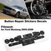 Car Front Radio Stereo Button Repair Stickers Decals Waterproof Car