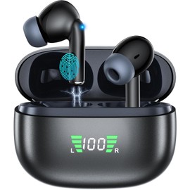 AI Translation Earbuds Real Time - 3-in-1 Bluetooth 5.4 Translating Ear Buds, 144 Language,Bluetooth Translation Headphone, 80H Playtime Translator, iOS ＆ Android, Travel Business Learning,(Black)