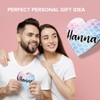 1 x Heart Coaster - Name Hanna Mermaid Scales Fish