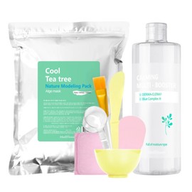 Large Size Modeling Pack Starter Pack Cool Tea Tree 500g + 6 Pack Tools + Calming Multi Booster 500ml / 대용량 모델링팩 스타터팩 쿨 티트리 500g+팩도구 6종+카밍 멀티 부스터 500ml