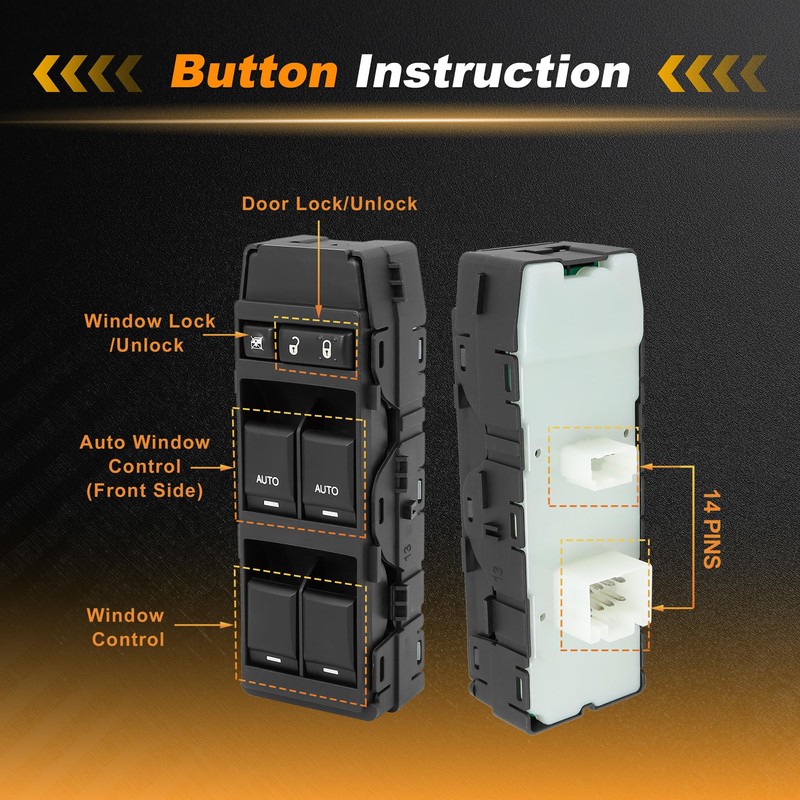 SWITCHRISE 1 AUTO Power Window Switch for Jeep Compass 2011-2015