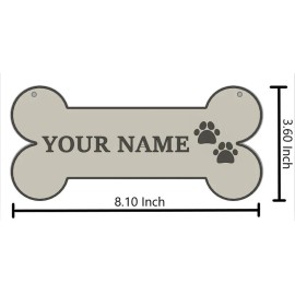 Homemade Custom Dog Bone Name Sign | Dog Decor | Dog Name Plate | Dog Sign | Food Sign