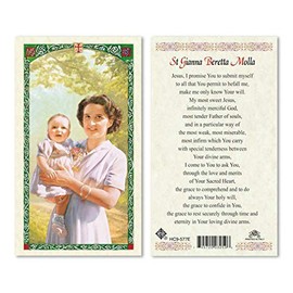 Prayer to St Gianna Beretta Molla Laminated Prayer Cards - Pack of 25- English